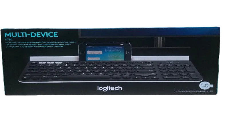 Teclado Bluetooth Multi-Device Logitech K780 Negro/Blanco