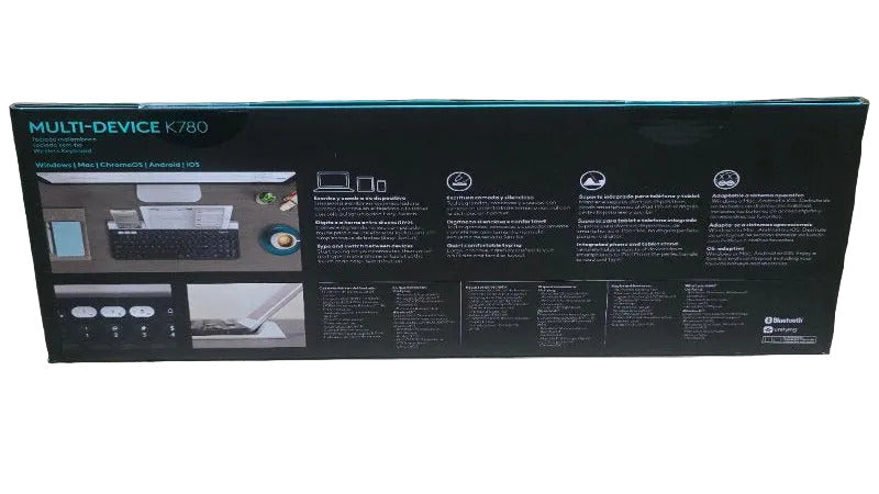 Teclado Bluetooth Multi-Device Logitech K780 Negro/Blanco