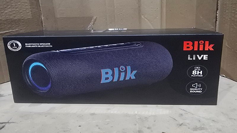 Parlante Portátil Bluetooth Blik BLIK-LIVE-BLU 10W RMS, Azul