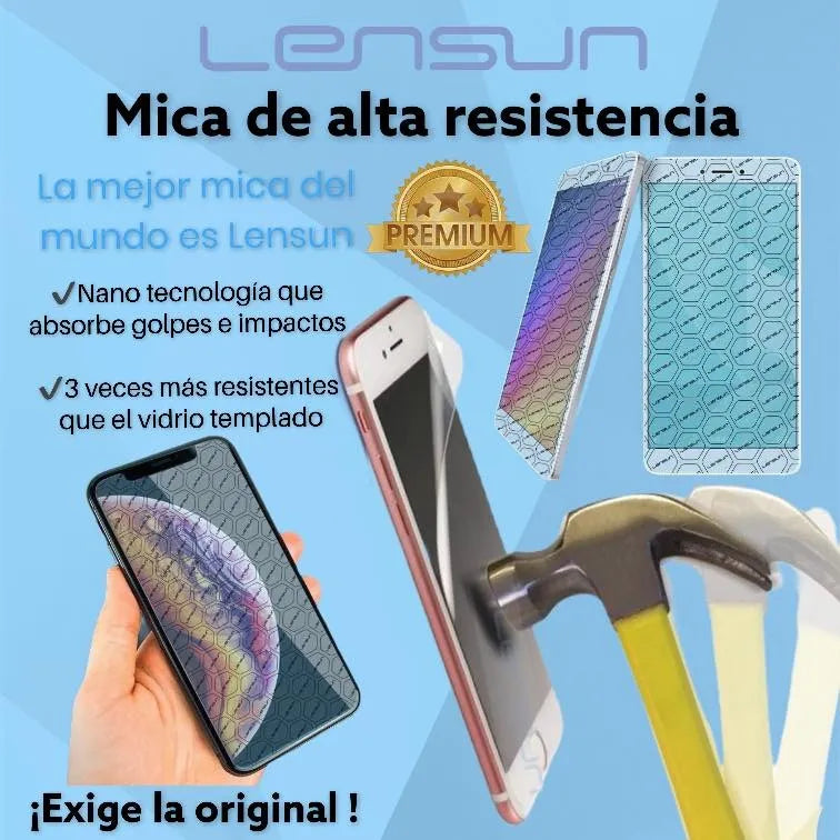 Caja De 50 Laminas Protectoras Transparente Lensun Hidrogel 3d 183x120 Mm