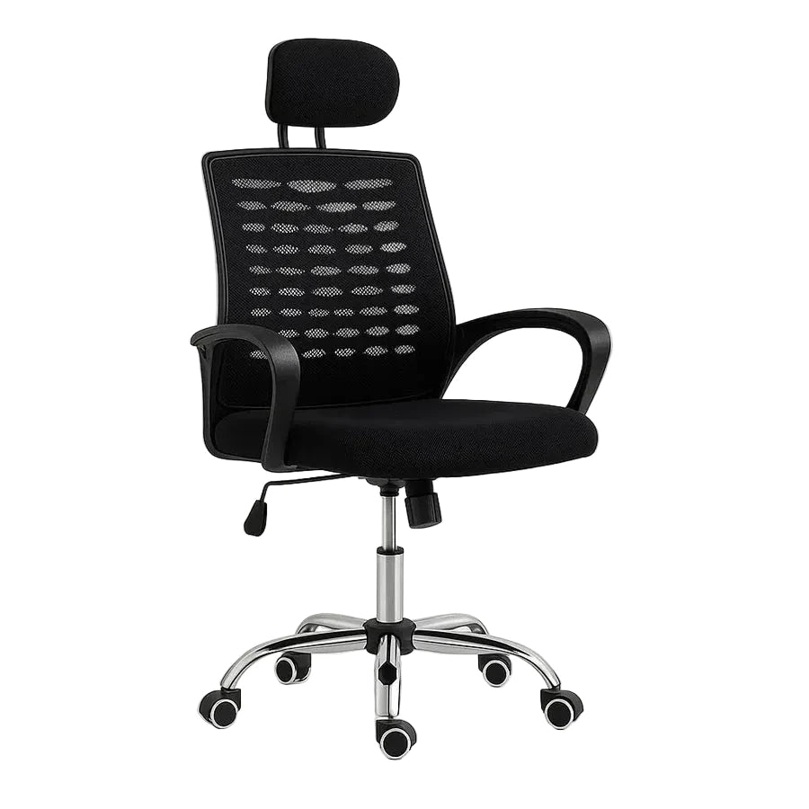 Silla de Escritorio CYS Apoya Brazo Modelo Maya Ergonómica Color Negro