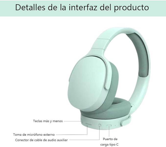 Audifonos Inalambrico Generico P2961 Verde Claro