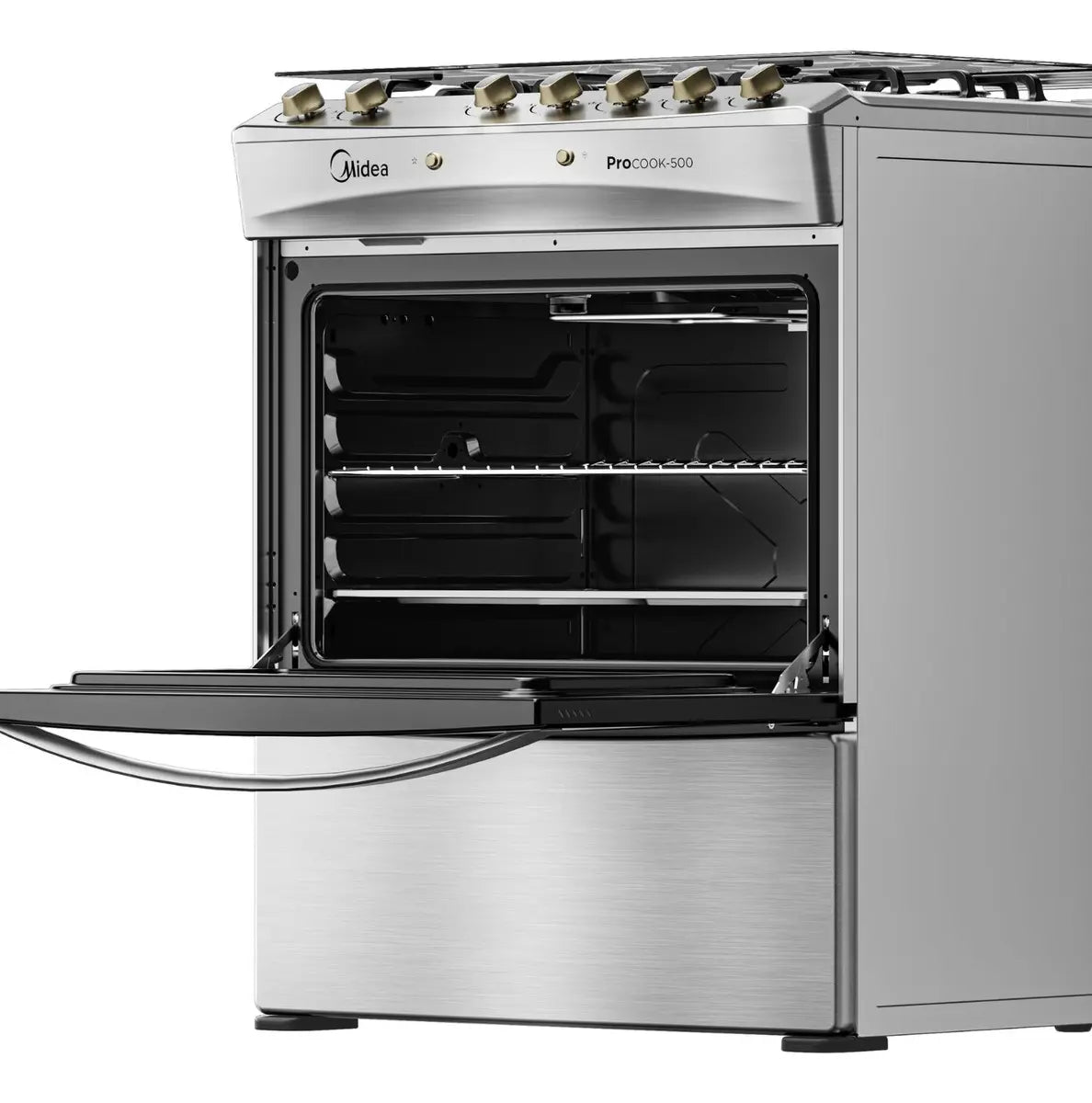 Cocina 5 Quemadores Midea MCG-5QPI30NS Inoxidable
