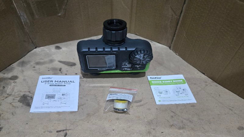 Programador de Riego Automático Rainpoint ITV205 Controlador Digital 2 Zonas