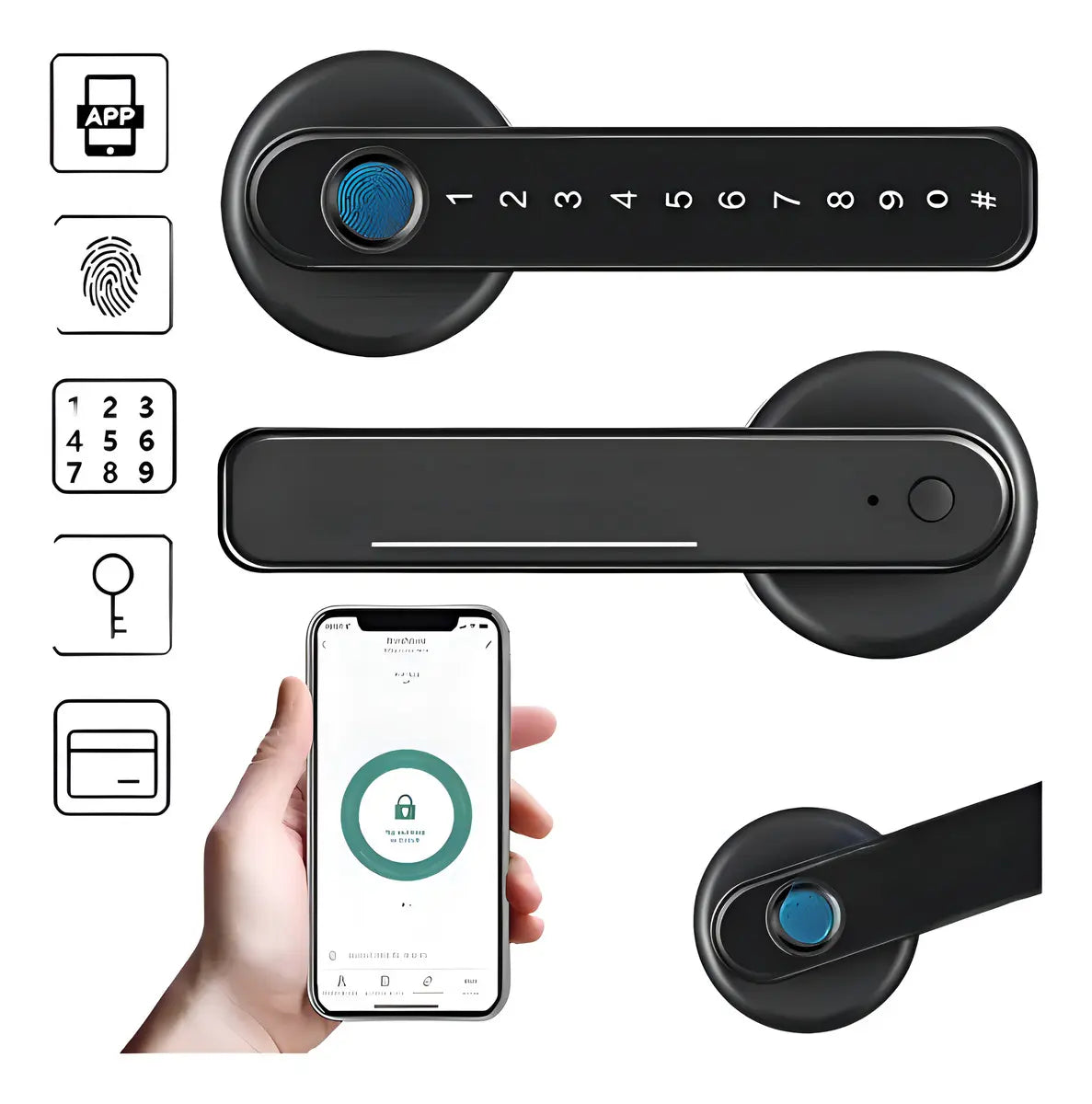 Cerradura Inteligente Agdet con Huella Digital WiFi, App Tuya