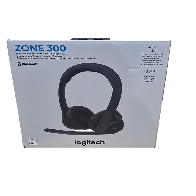 Audífonos Inalámbricos Logitech Zone 300, Negro
