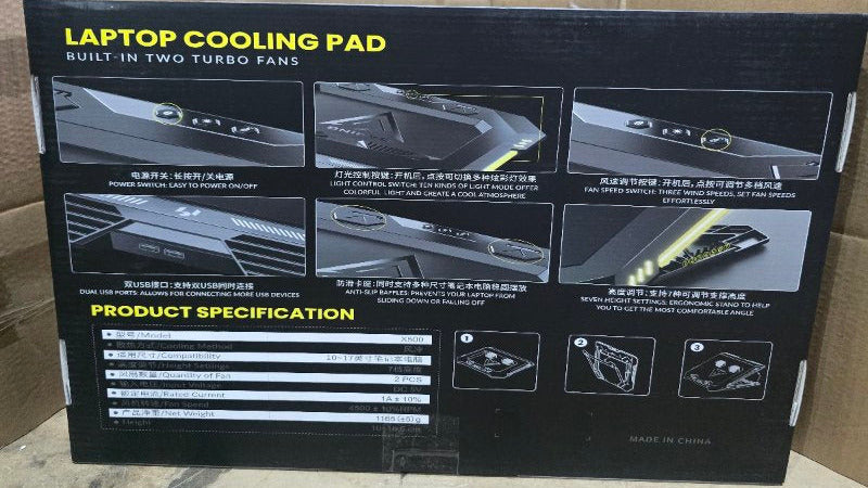 Base Refrigerante para Laptop X500 Gaming – Cooler Pad