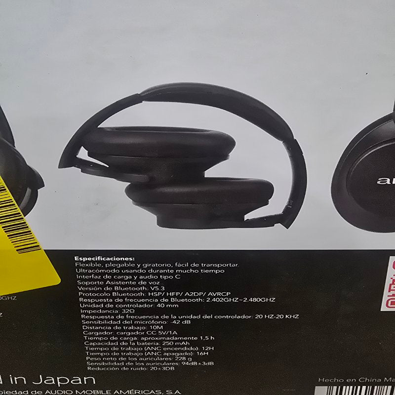 Audífonos Inalámbricos AIWA AW-KNC1090L con Cancelación de Ruido, Negro