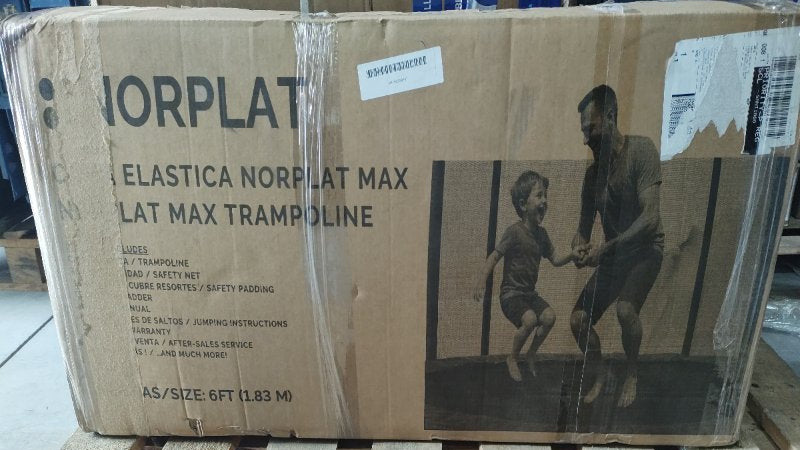 Cama Elástica Norplat 6 Pies con Escalera para Niños, 99X43X22.5CM