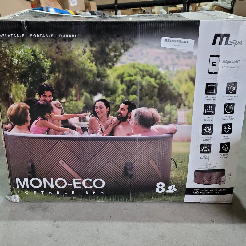Hot Tub Spa Portátil MSPA MONO ECO 8 Frame WiFi F-MO082WE, Cafe
