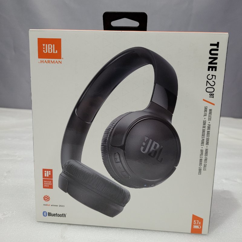 Audífonos Inalámbricos JBL TUNE 520BT, Negro
