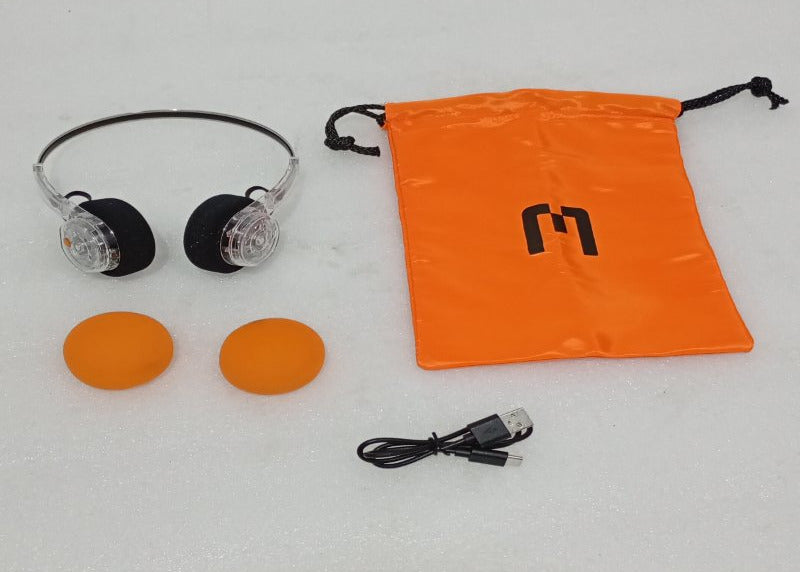 Audífonos Bluetooth Mondo by Defunc Freestyle Transparente Retro 5.3 22H Cristal