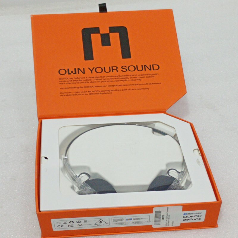 Audífonos Bluetooth Mondo by Defunc Freestyle Transparente Retro 5.3 22H Cristal