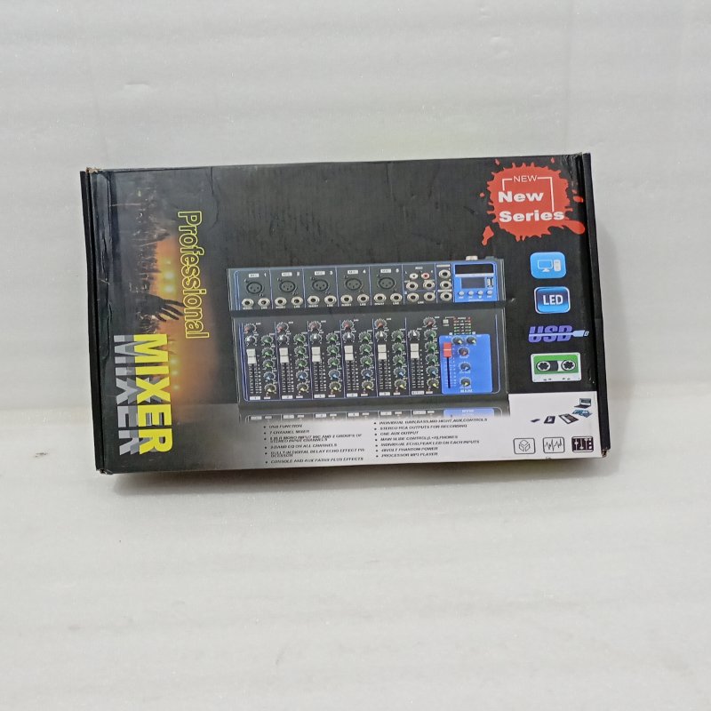 Consola Mezcladora de Audio Portátil 7 Canales