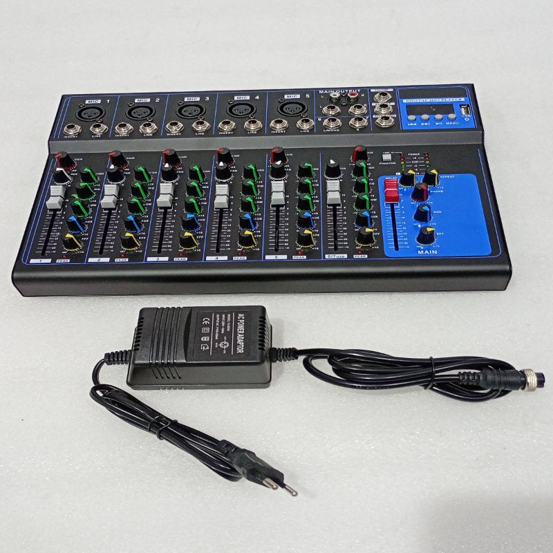 Consola Mezcladora de Audio Portátil 7 Canales