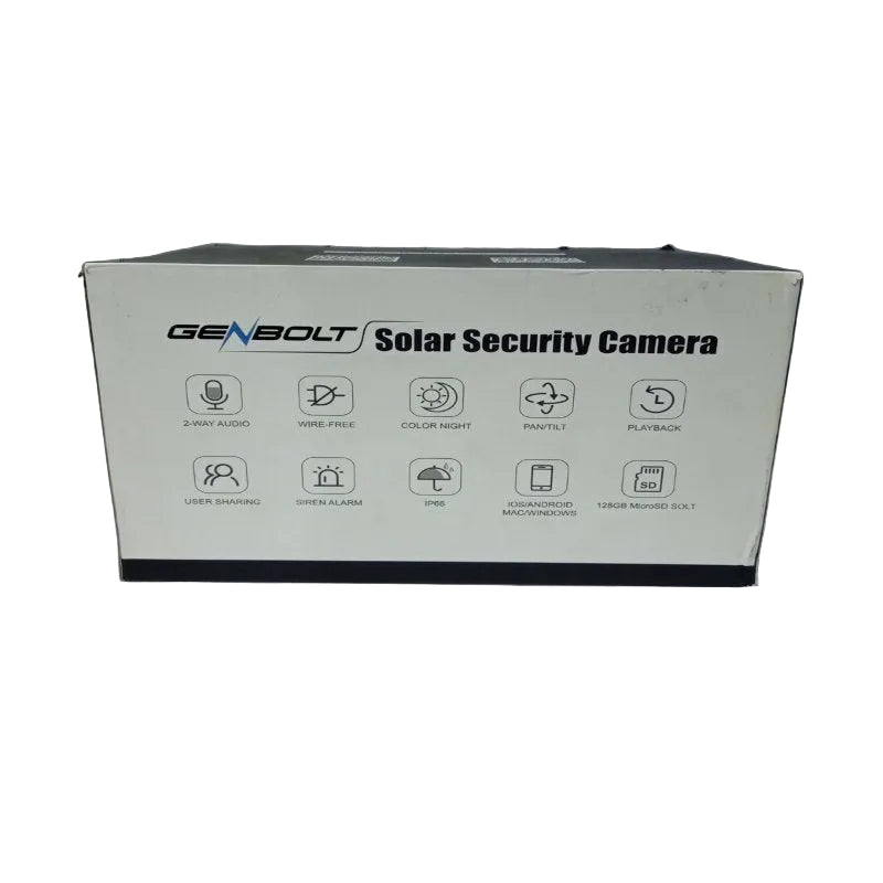 Cámara de Seguridad Solar Genbolt Pro HD GB217H WI-FI