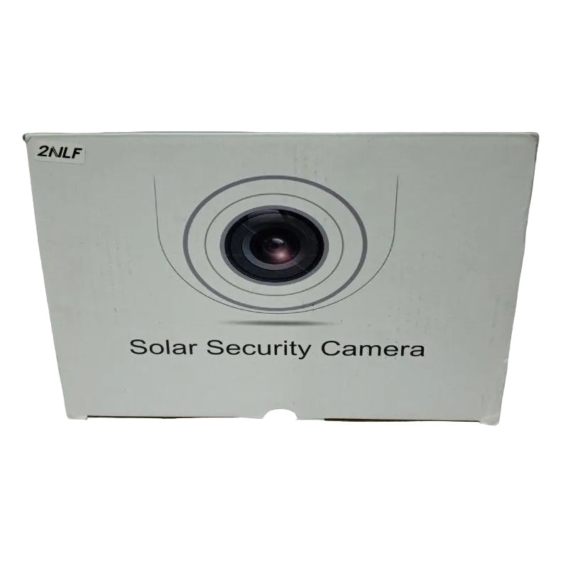 Cámara de Seguridad Solar 2NLF WiFi Exterior HD PTZ Visión Nocturna, Blanco