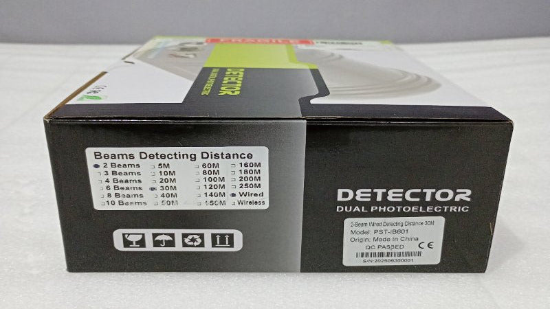 Sensor de Rayo Perimetral 2 Haces Alámbrico PST-601BI 30 Metros