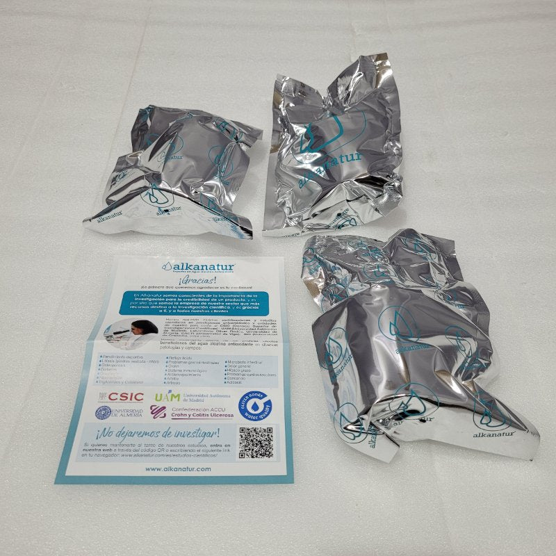Pack 3 Filtros de Agua Alkanatur Drops Blanco