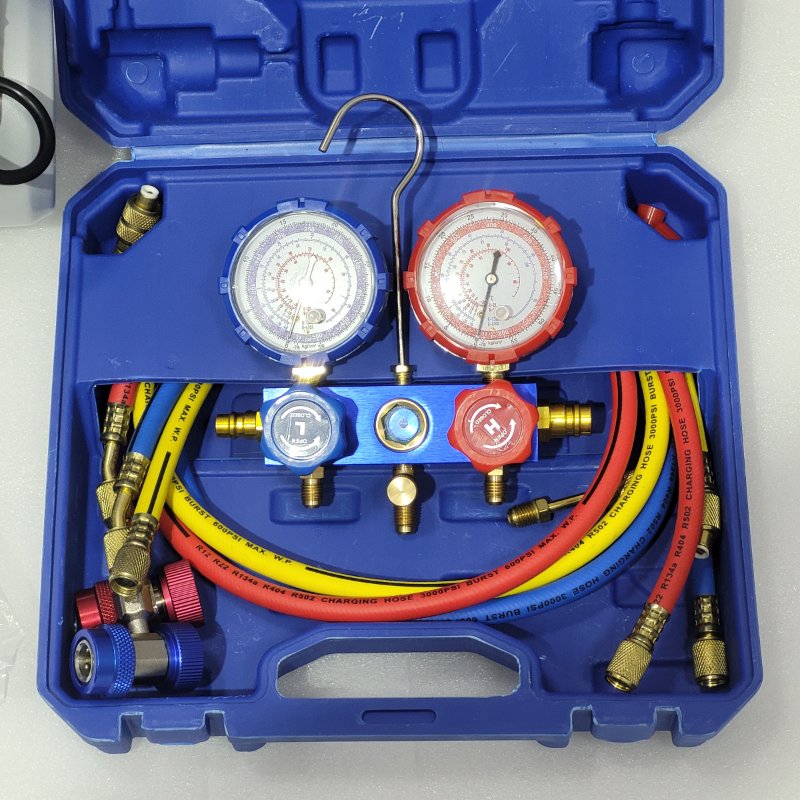 Kit Bomba de Vacío Genérico 3 CFM para Aire Acondicionado y Refrigeración