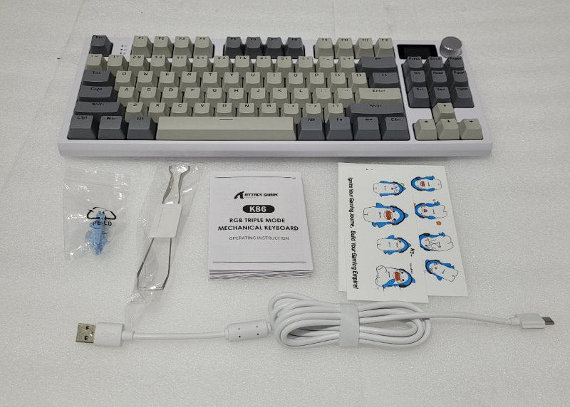 Teclado Mecánico Attack Shark K86 Gris