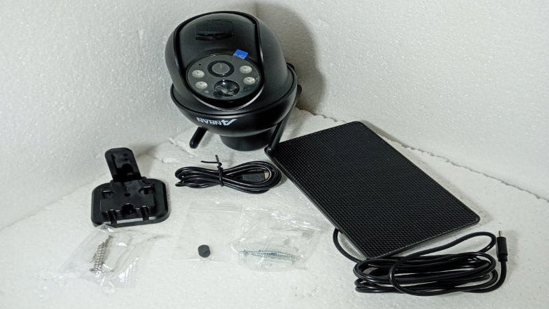 Cámara de Seguridad Anran Solar Full HD con Sonido, Negro