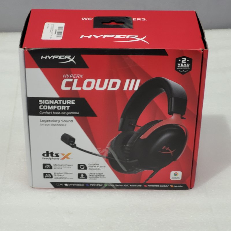 Audífonos Gamer HyperX Cloud III Negro/Rojo