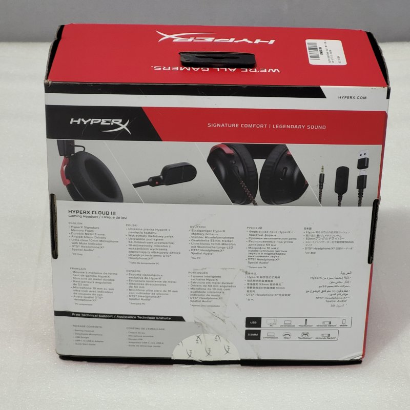 Audífonos Gamer HyperX Cloud III Negro/Rojo