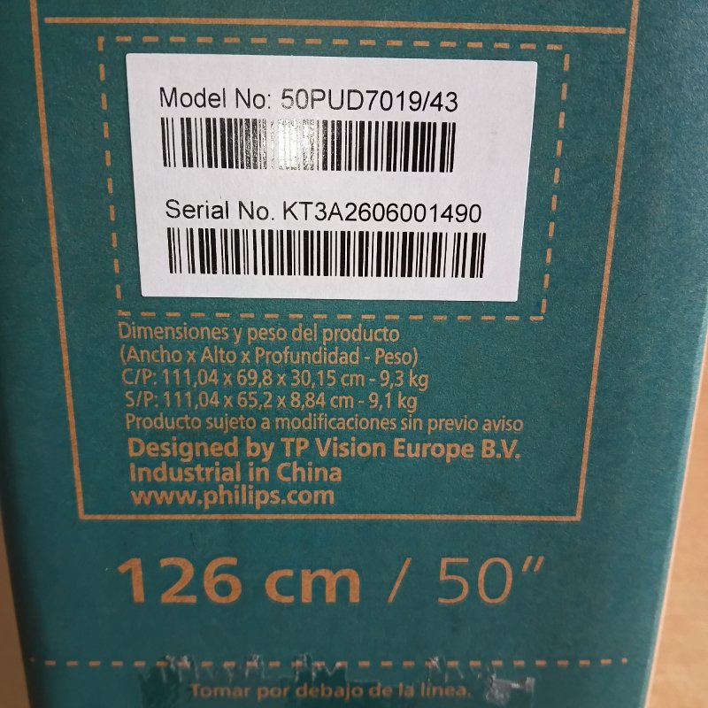 Smart TV Philips 50PUD7019/43 – 50 Pulgadas, 4K UHD
