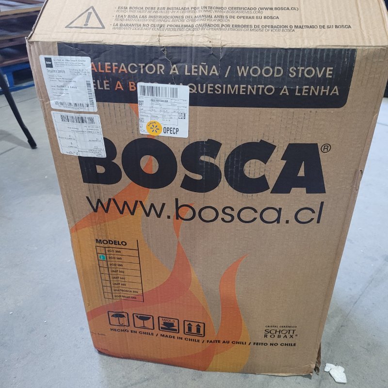 Calefactor a Leña Bosca Eco 360 Negro