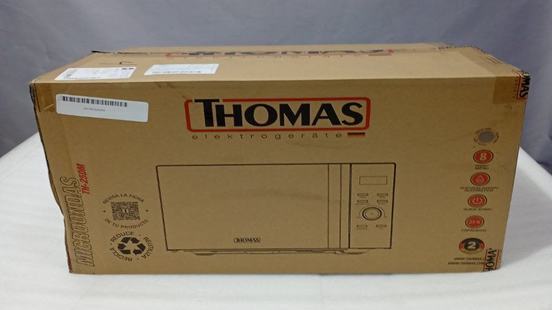 Microondas Thomas TH-25DM 25 Litros, Gris Oscuro