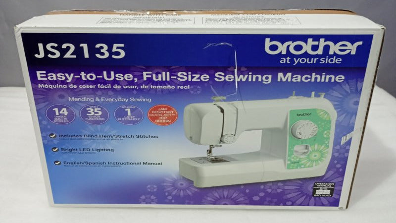 Máquina de Coser Brother JS2135 Blanca