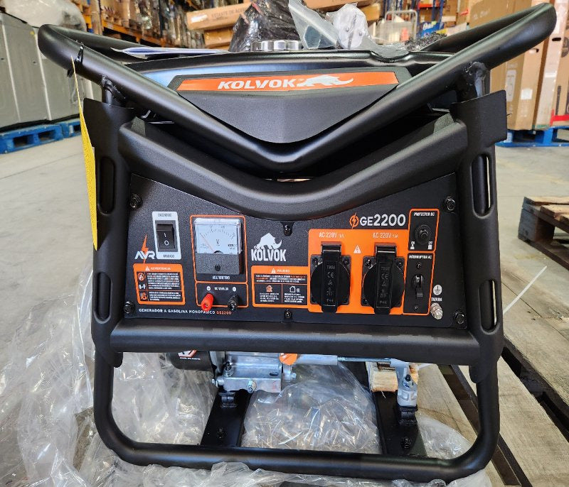 Generador a Gasolina 2200W Partida Manual Kolvok GE2200, 15 Litros
