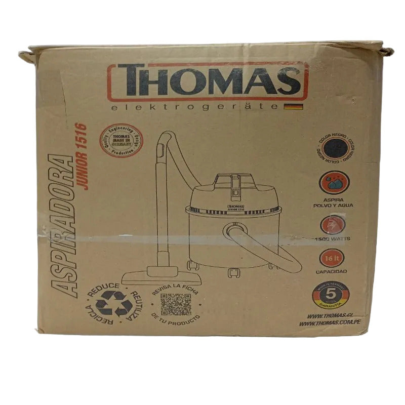 Aspiradora Thomas Junior 1516 1500 W, 16 Litros, Negro