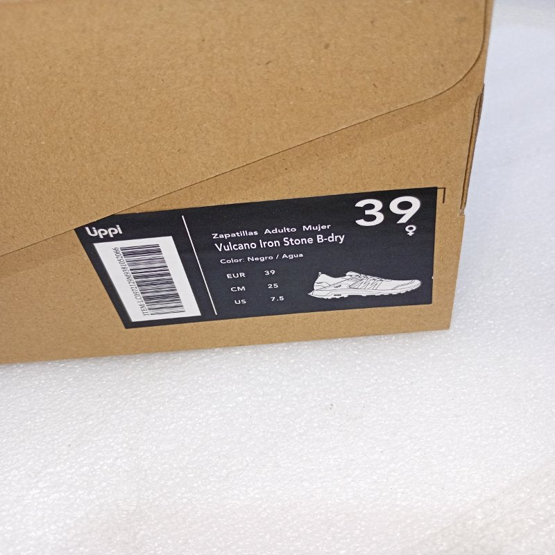 Zapatillas Lippi Vulcano Iron Stone B-Dry – Negro/Agua, EUR 39 / 25 cm