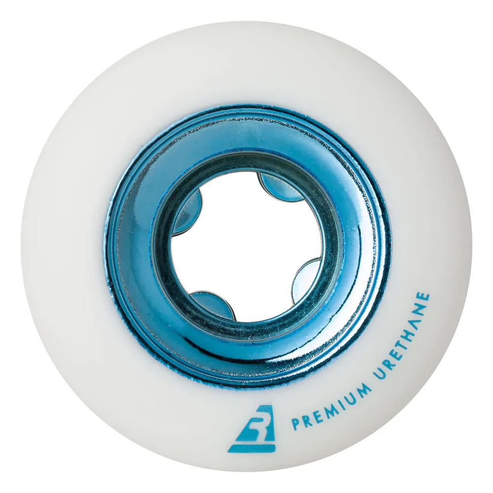 Kit 4 Ruedas Patineta Ricta Chrome Core White Teal 99a - 53mm