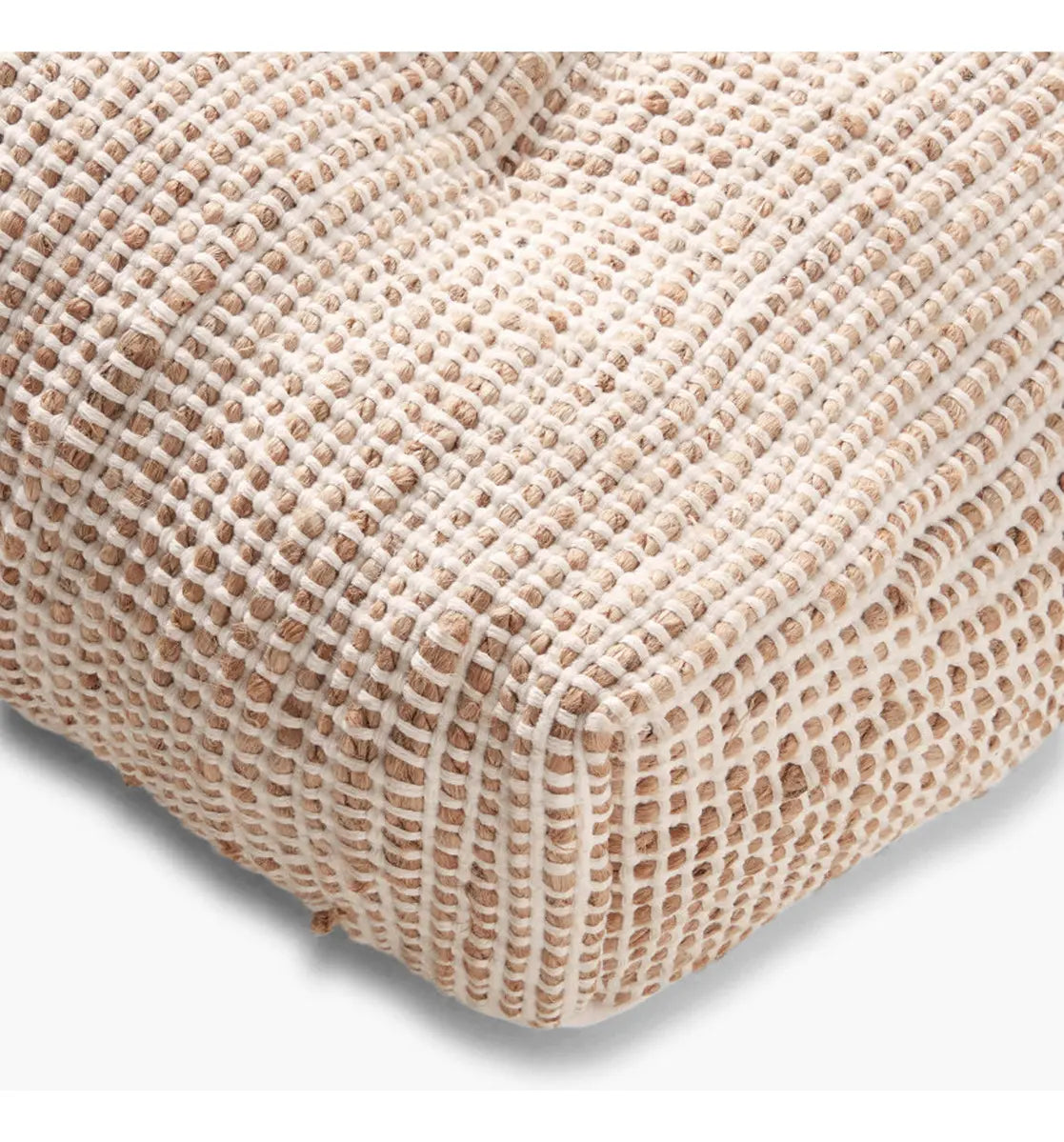 Set 2 Cojines de Suelo Calma House West 120 CRU Blanco 60x120x13 cm