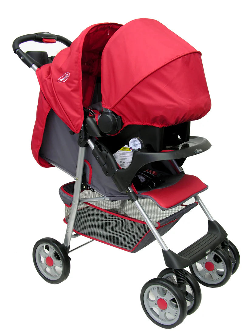 Coche Travel System Bebesit Trek Rojo Caja