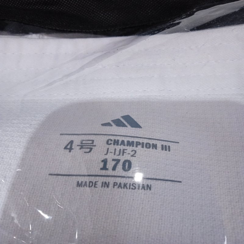 Judogi Adidas Champion III Olímpico J-IJF-2/ 170, Blanco