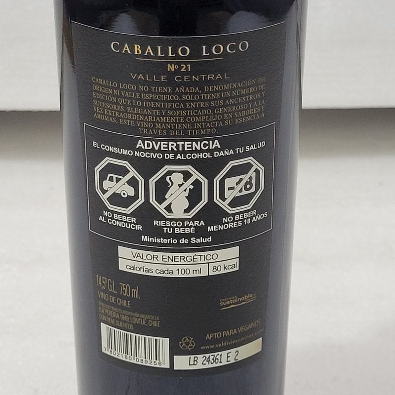 Vino Tinto Caballo Loco Number Seventeen 750 cc