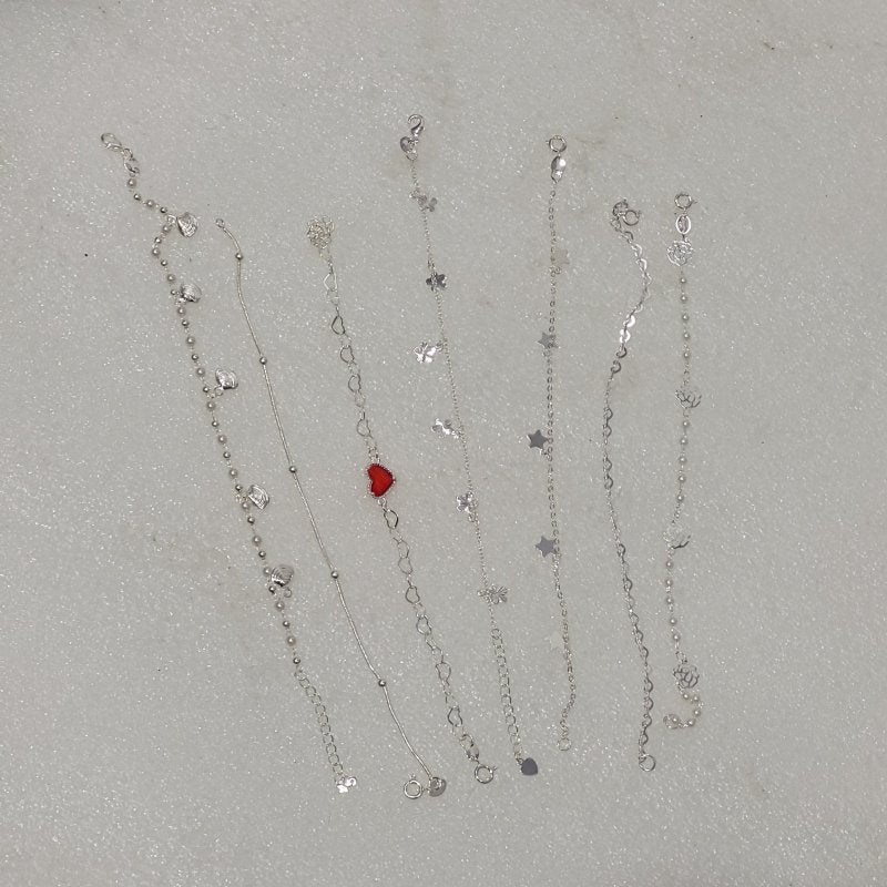 Set de Joyería Plata 925 – Collar, Pulsera y Aros – 17 Piezas