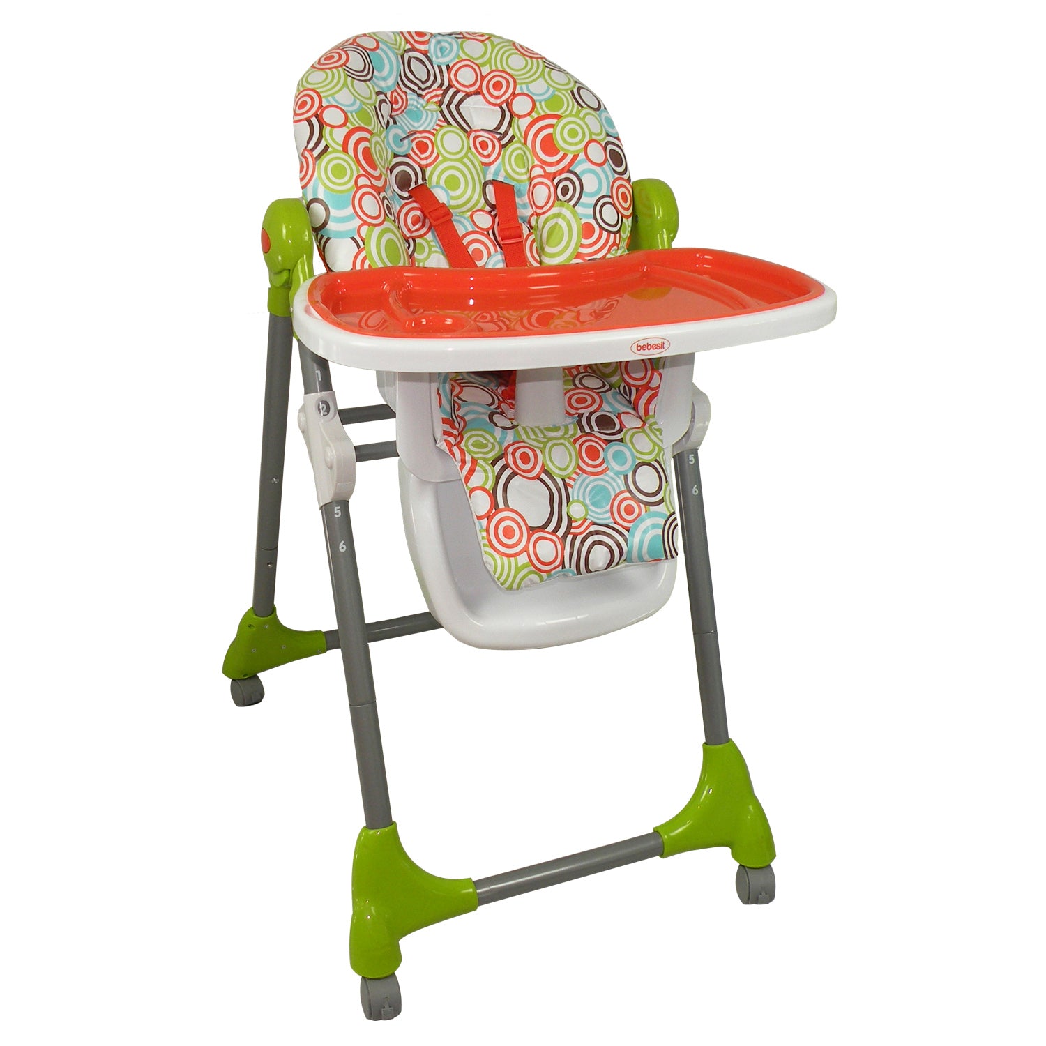 Silla Alta De Comer Bebesit Snack sx 1038 Verde