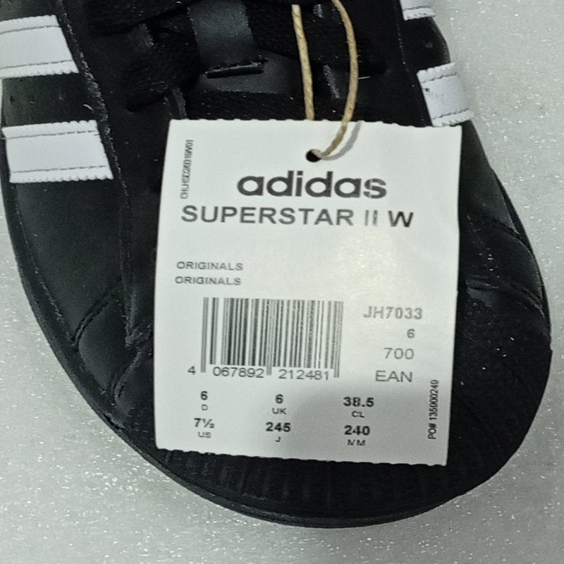 Zapatillas Adidas Superstar II W – Negras, Talla 38.5 CL / 240 mm
