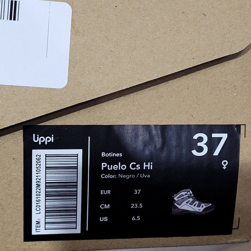 Botines Lippi Puelo CS HI – Negro/Uva, EUR 37 / 23,5 cm