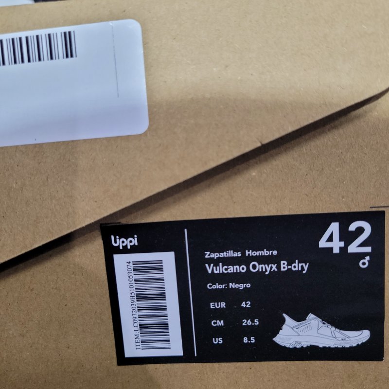 Zapatillas Lippi Vulcano Onyx B-Dry – Negro, EUR 42 / 26,5 cm