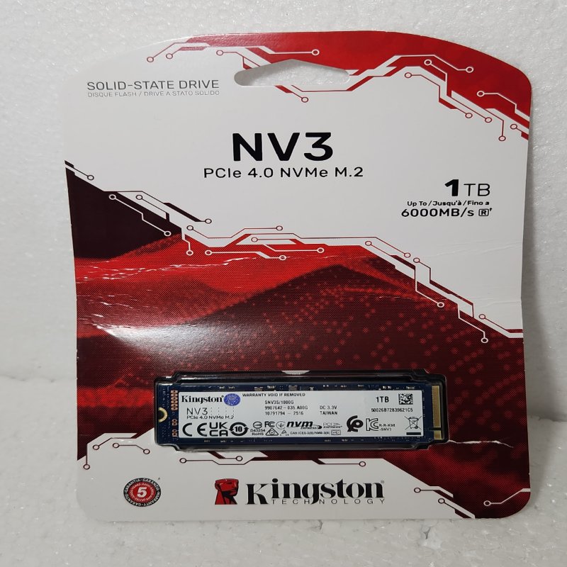 SSD Kingston NV3 PCIe 4.0 NVMe M.2 – 1 TB