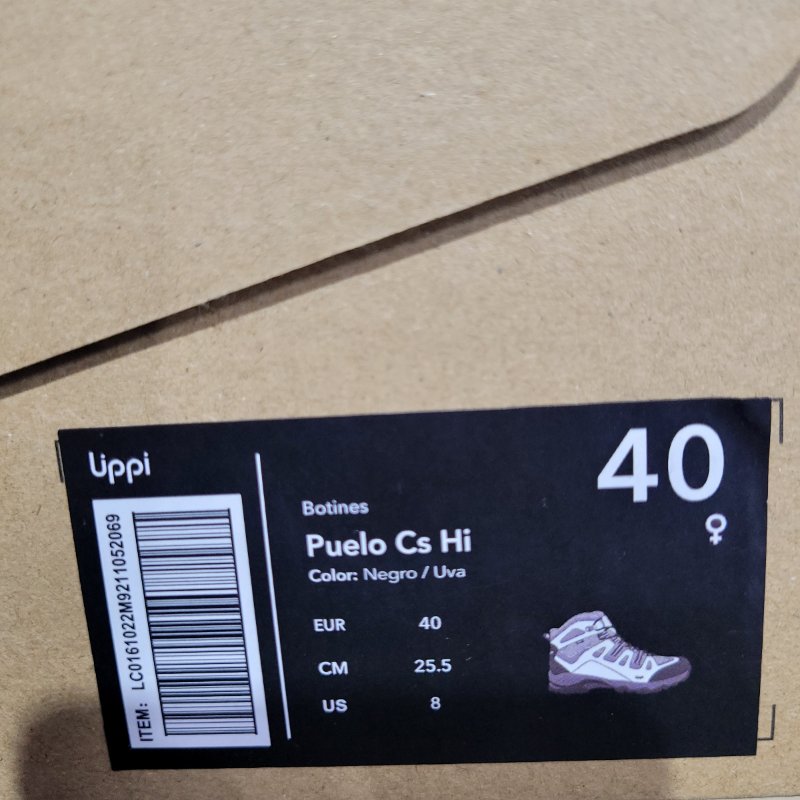 Botines Lippi Puelo CS HI – Negro/Uva, EUR 40 / 25,5 cm