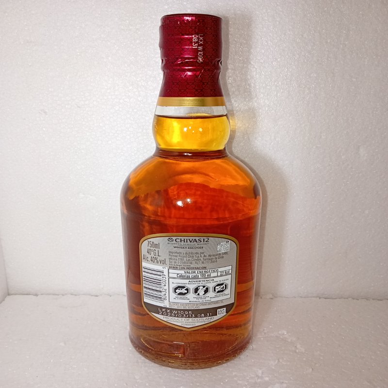 Whisky Chivas Regal Aged 12 Years Blended Scotch 750 ml