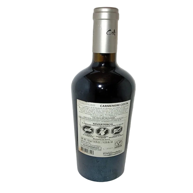 Vino Tinto Terranoble Carmenere Costa Colchagua 2021