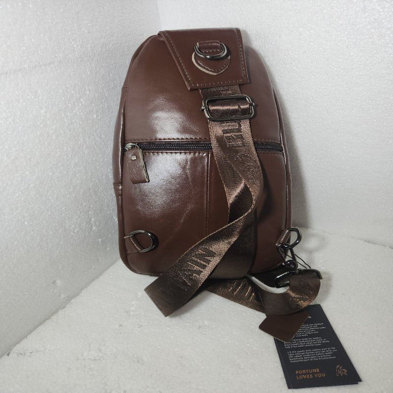 Bolso Bandolera de Cuero Genuino Hombre Bull Captain